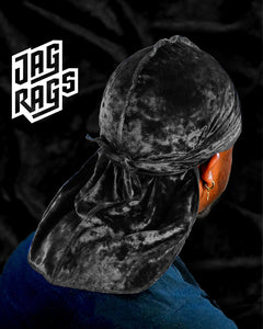 Crushed Velvet Black JagRag